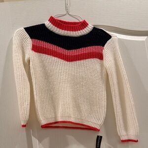 Dunnes Cream Chevron Sweater Girls Sz 6  New With Tag